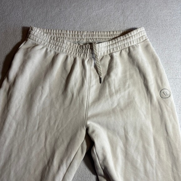 Vuori Lounge Sedona Straight Leg Sweatpants Cream Beige Casual Athleisure Size M - Picture 2 of 10